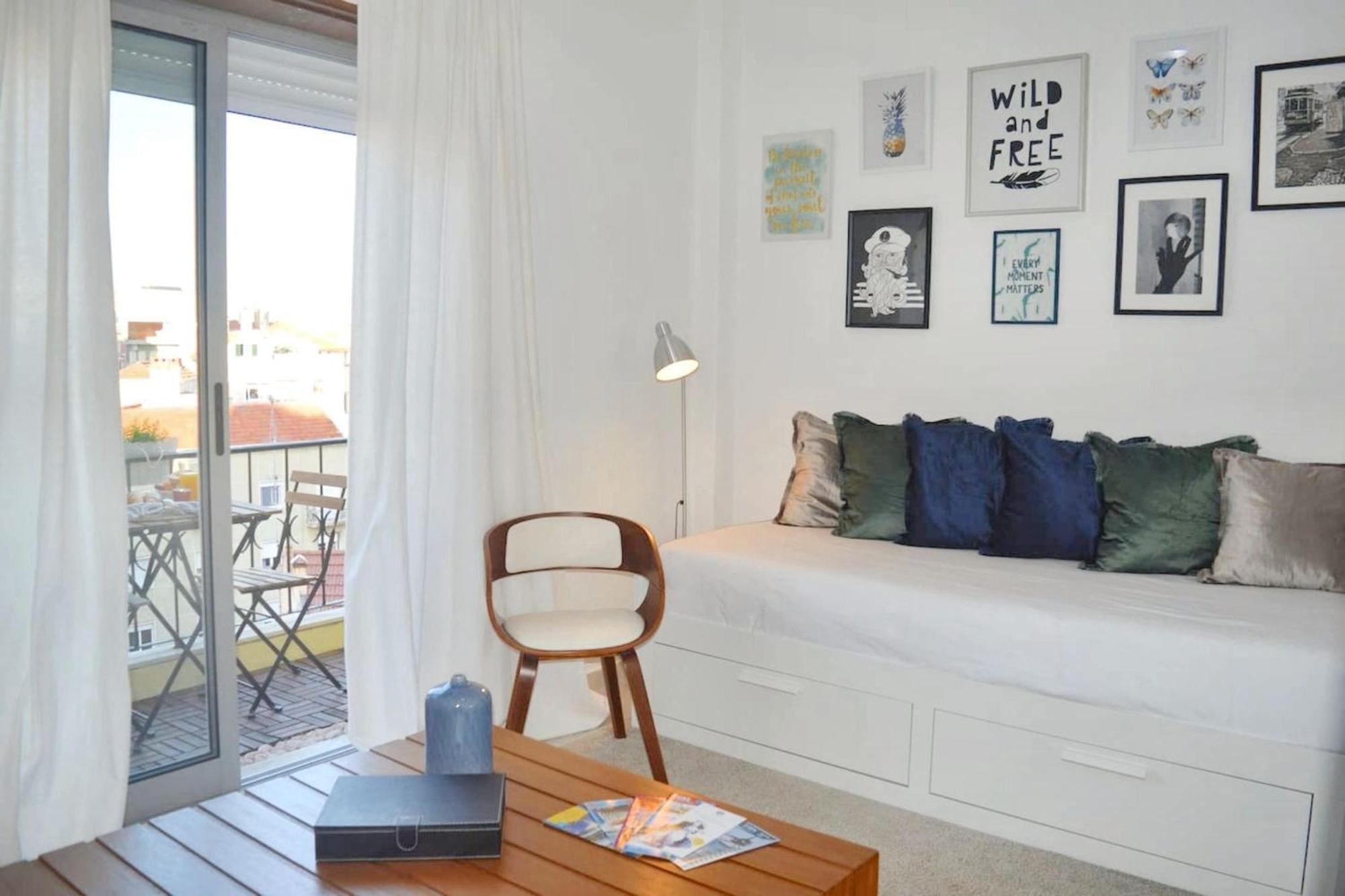 Comfortable Apartment With Balcony And Sea View In Lisbon 50 M² Εξωτερικό φωτογραφία